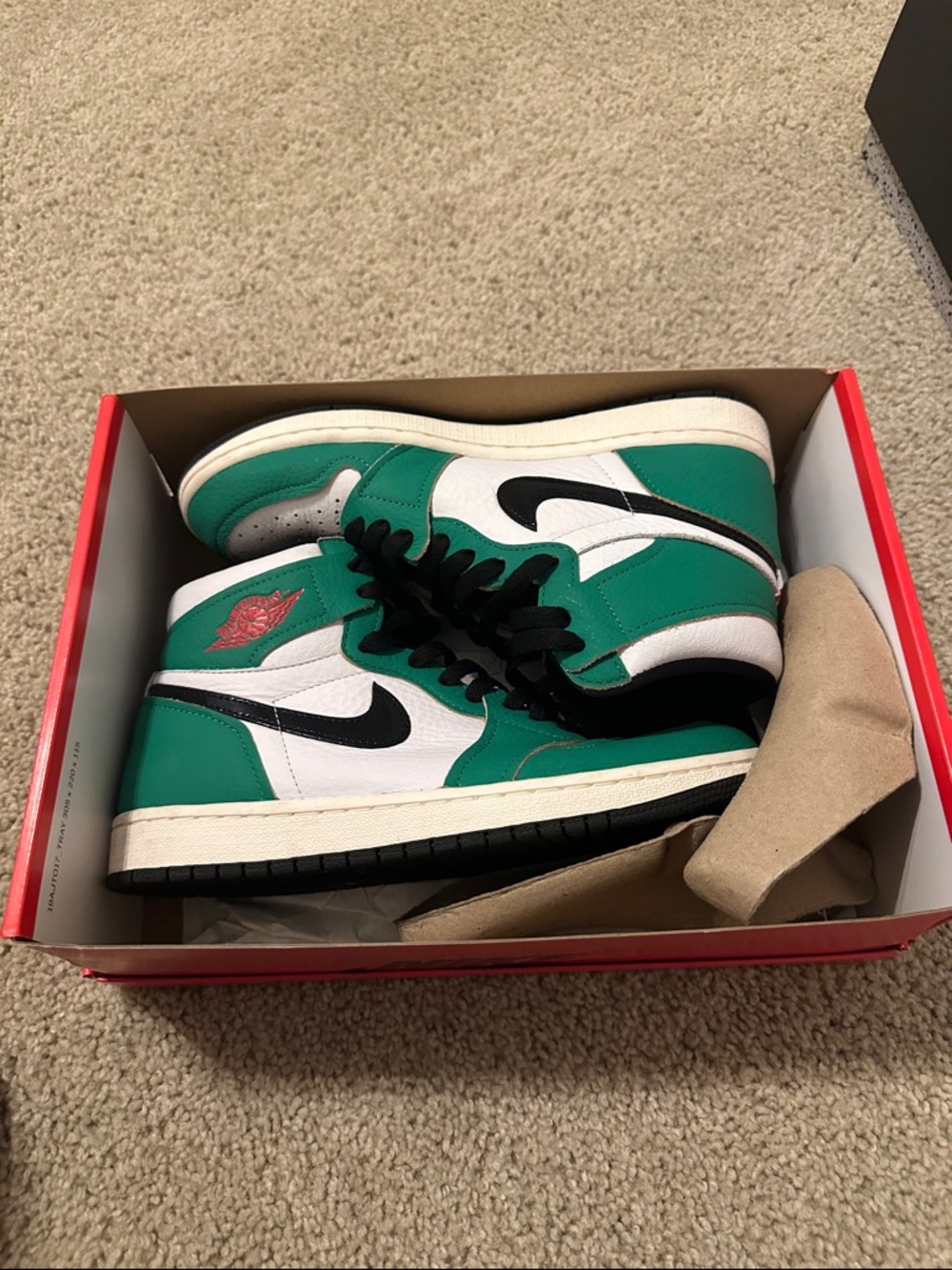 Nike Air Jordan 1 Low — White, Green, Black